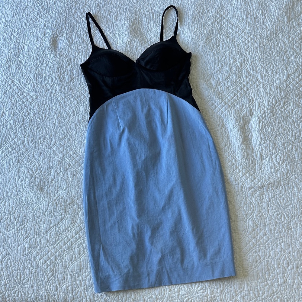 Au Jour Le Jour Black and Blue dress size 40 / medium